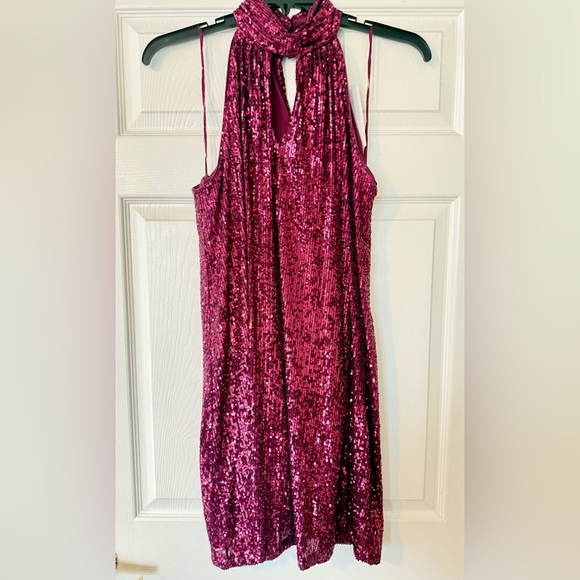 The Limited Dresses & Skirts - The Limited. NWT. Purple sequin formal gown. Size large. P2P 16. Length: 34 inch